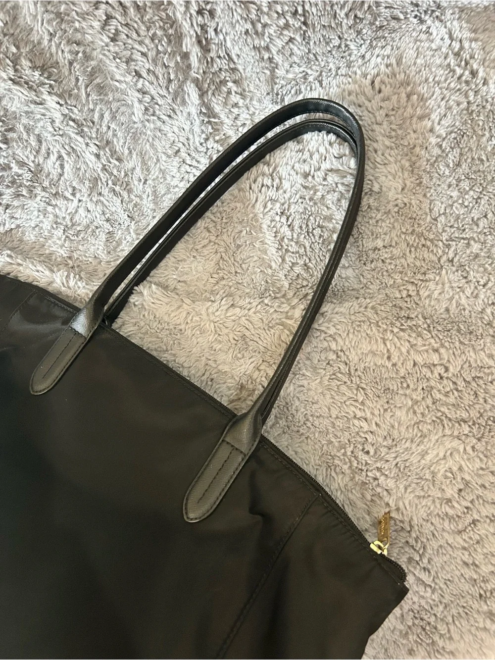 Michael Kors Black Tote with Gold Accents